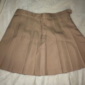 NEVER WORN American Apparel Tan Tennis Skirt